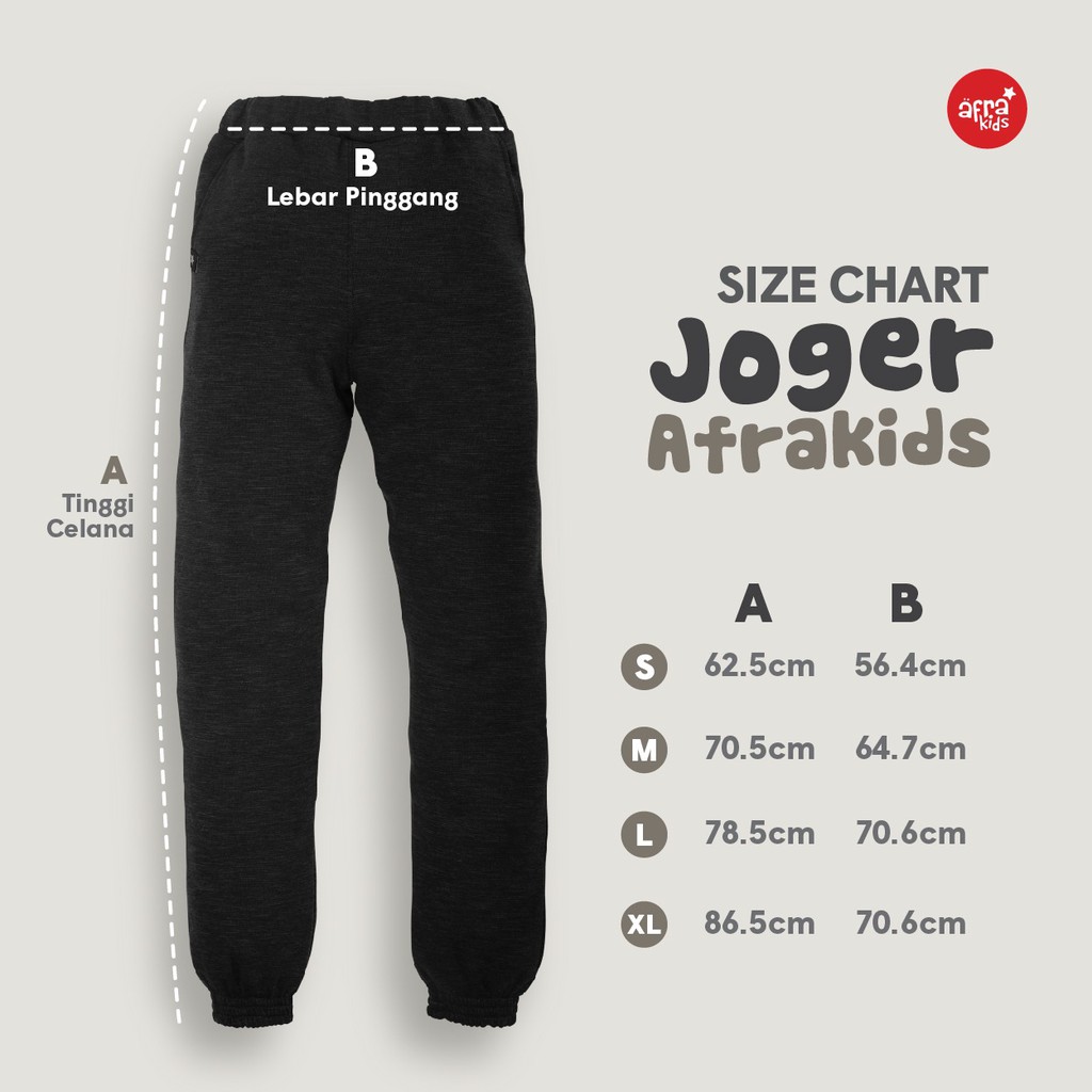 Jogger Pants  AFRAKIDS (4-12th) CA001  CA002  CA003 CA004 CA005 CA006