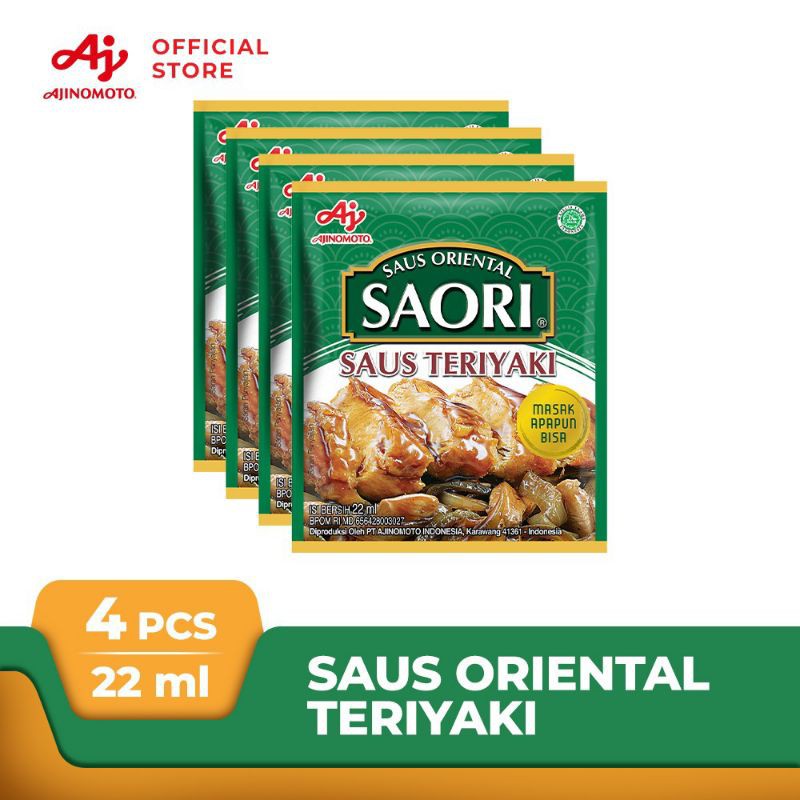 

SAORI Saus Teriyaki Sachet 22ml (4pcs)