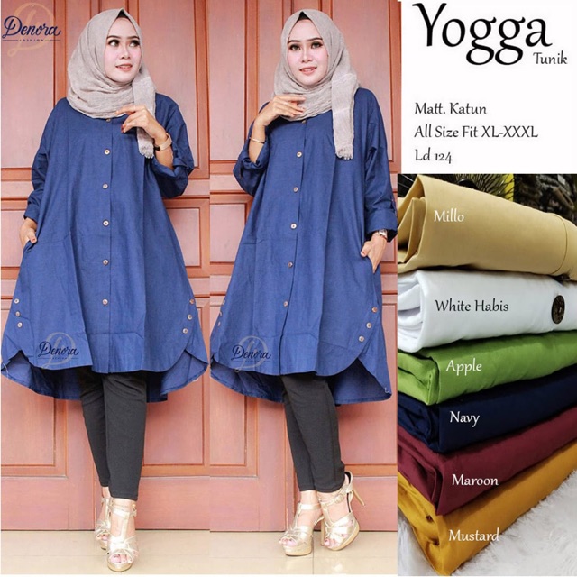 Grosir Murah yogga tunik jumbo modis