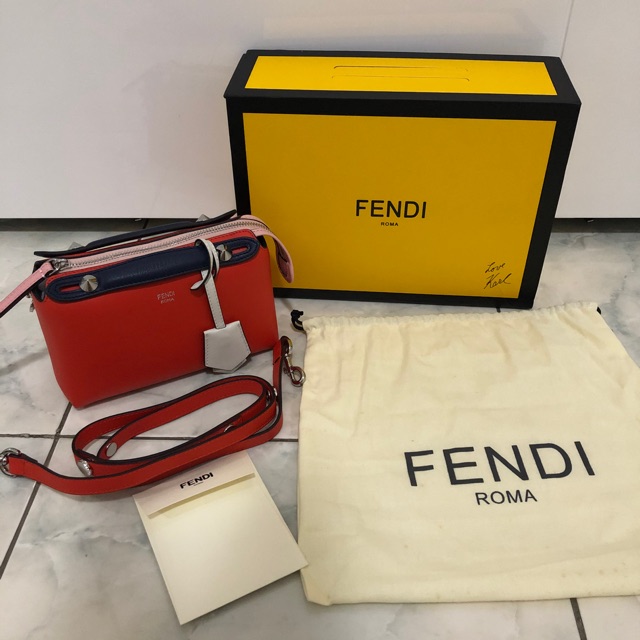 Fendi Mini Btw Orange Rare Colour Mirror VVIP