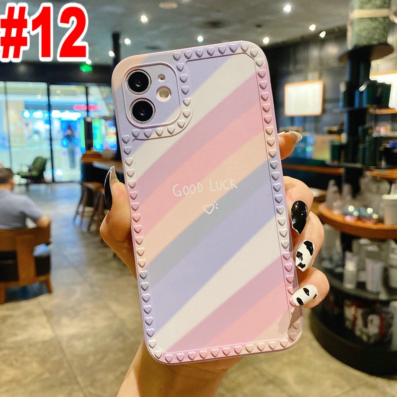 SHC| Casing HP OPPO A95 A1K A16 A15 A15S A74 A54 Reno 5F 4F 5 A5S A12 A7 A11K A53 A33 A3S A12E A52 A92 A57 A39 A83 A5 A9 A31 2020 F1S F9 Pro F11 Realme 5 5i 6i C3 C21Y C21 C2 C20 C15 C12 C25 Narzo 20 C25S C11 2021 Soft Love photo frame rainbow Phone Case-4