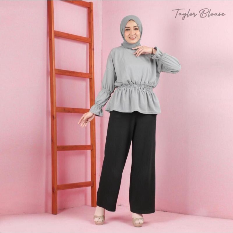 Blouse wanita lengan panjang murah / Taylor Blouse Valica