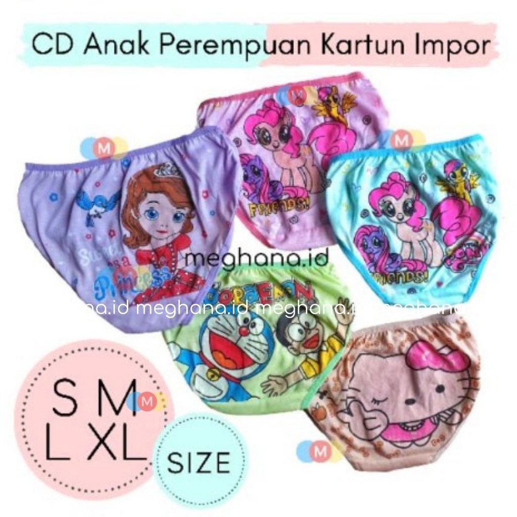CD CELANA DALAM ANAK PEREMPUAN / SF/LP/HK/MEOW/ESSEN IMPORT