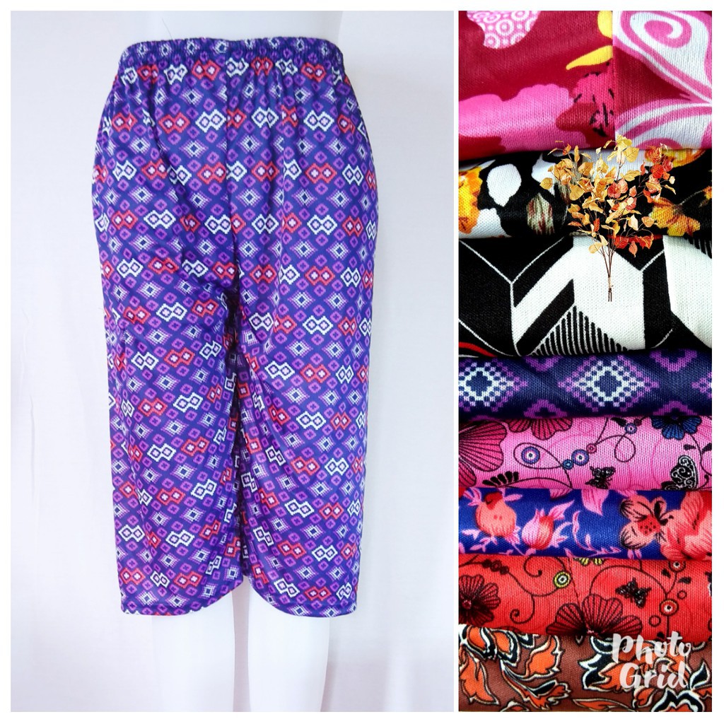 LEGGING PENDEK- CELAMIS MOTIF PENDEK - inner pants murah motif hyget