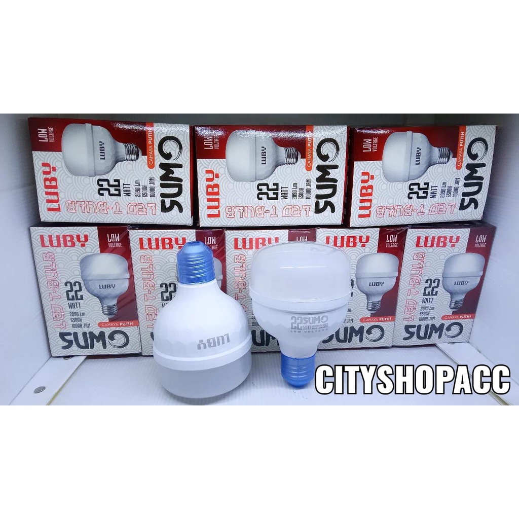 lampu LED luby SUMO 12w,16w,22w,30w,40w LED T-BULB