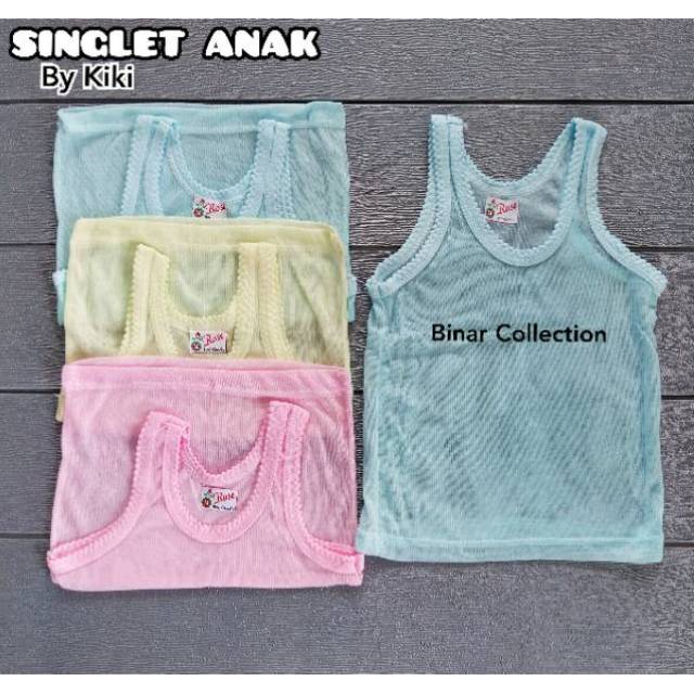 Singlet Kiki anak warna baby bayi dan balita 0-4 tahun murah