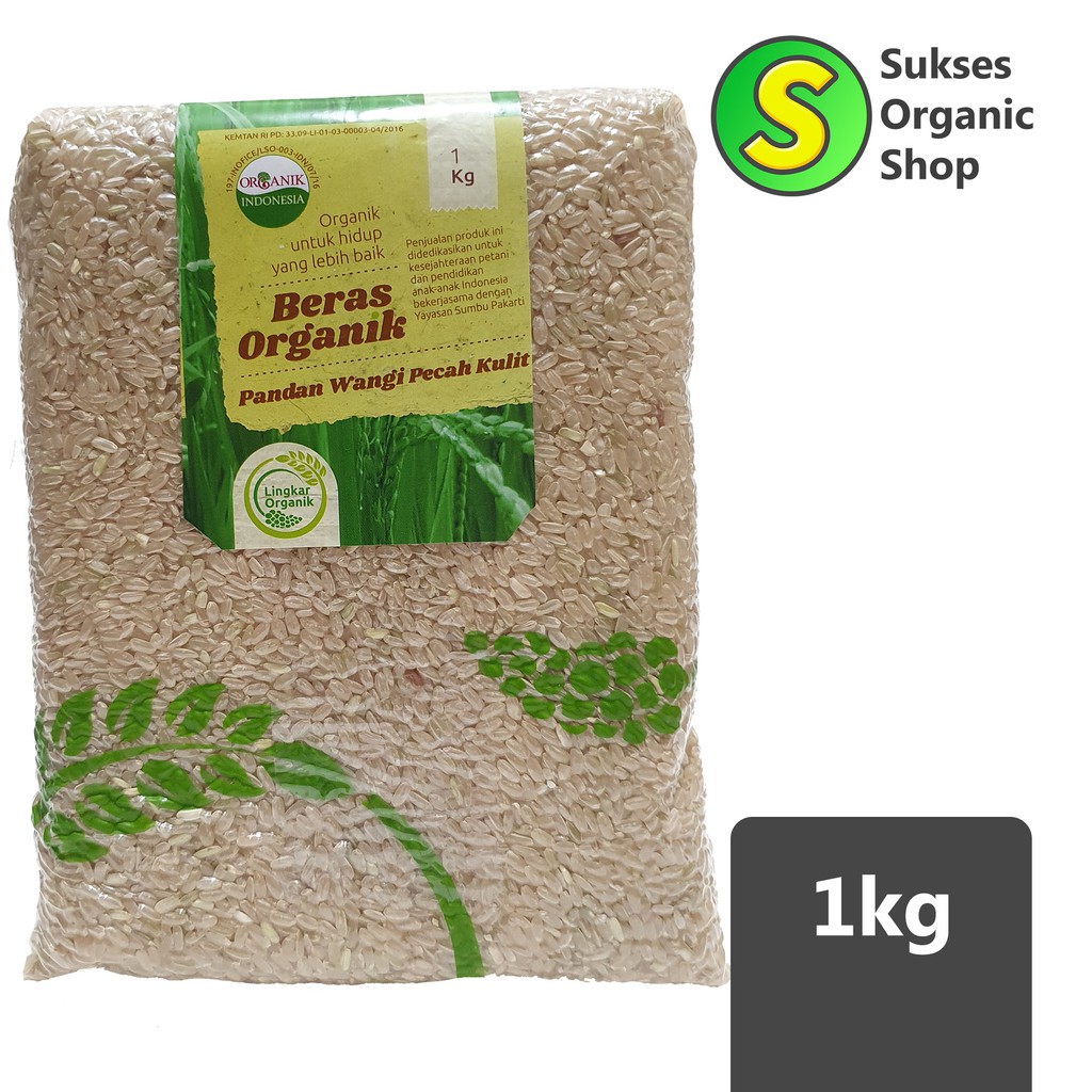 

Beras Pandan Wangi Pecah Kulit Organik | 1kg | Lingkar Organik