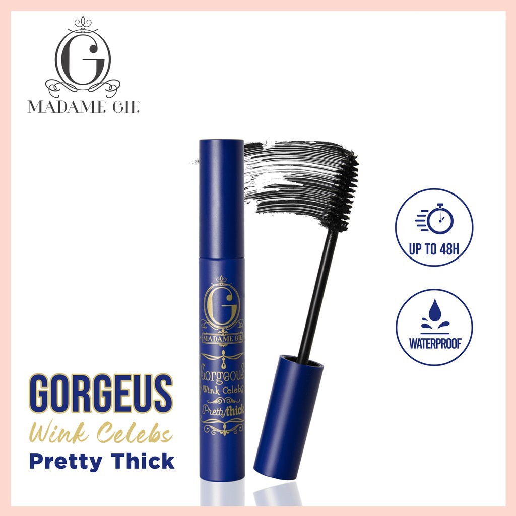 ⭐️ Beauty Expert ⭐️ Madame Gie Gorgeous Wink Celebs Pretty Thick - MakeUp Mascara Waterproof