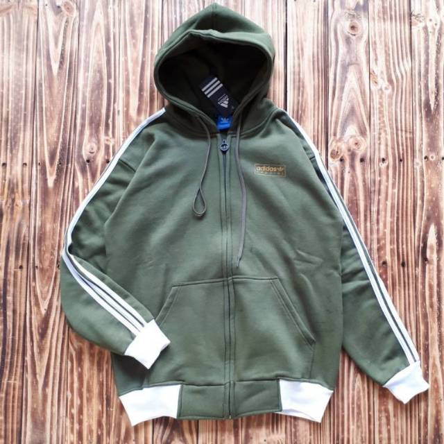 Ziphoodie Adidas Spezial Premium green army