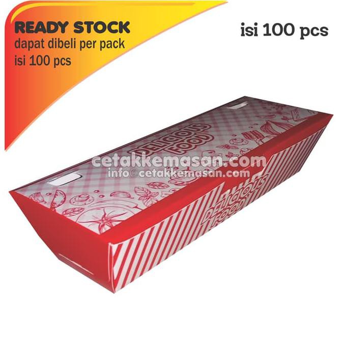 

Terlaris!!! Dus Box Sosis Bakar Ada Tutup Uk 16 X 4 X 4 Cm Foodgrad Ready Stock