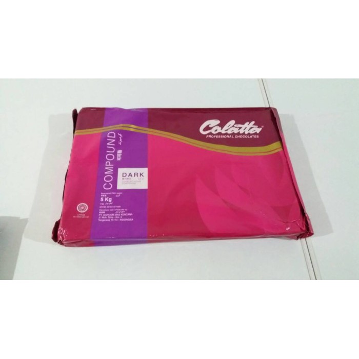 

Coklat Cokelat Dark Compound Colatta 5KG / Coklat batang Coklat Blok Compound Dark Colatta 5KG