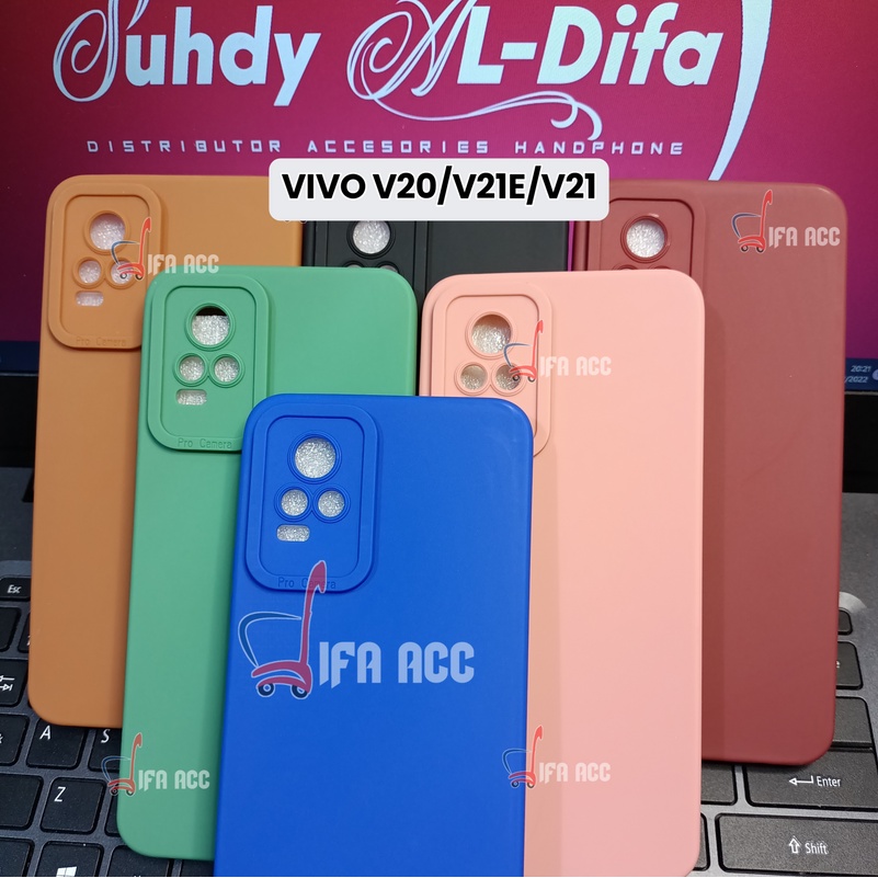 MY CHOICE CASE PRO CAMERA ANTI GESEKAN ANTI BARET TPU PRO CAMERA KAMERA BAHAN HALUS DAN LEMBUT NYAMAN DI GENGGAMAN TANGAN CASE 3D VIVO V20/V21E/V21