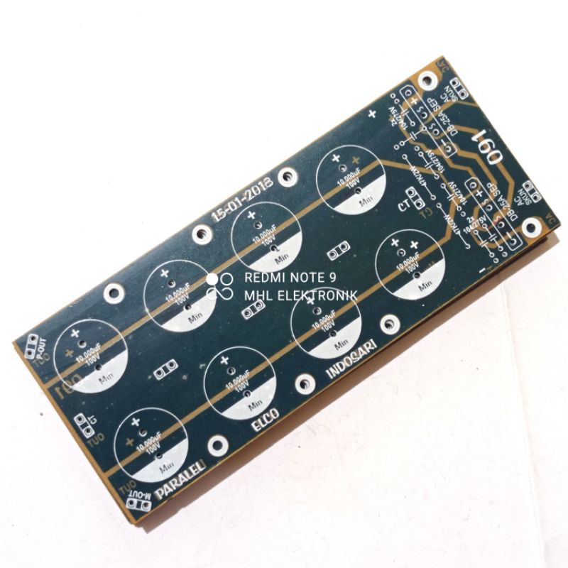 PCB PSU Paralel 8 Elco 091