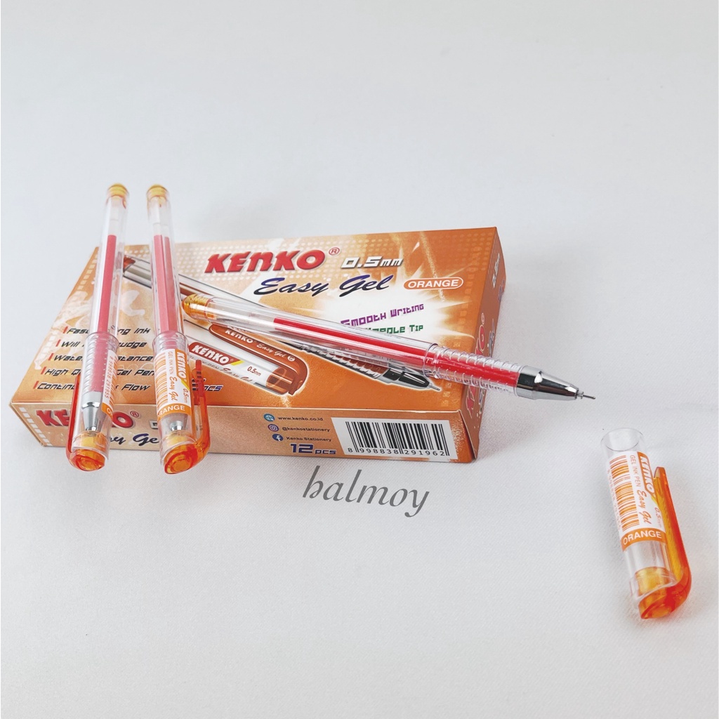 

PULPEN GEL / CAIR KENKO EASY GEL WARNA ORANGE ( 1 BOX = 12 PCS )