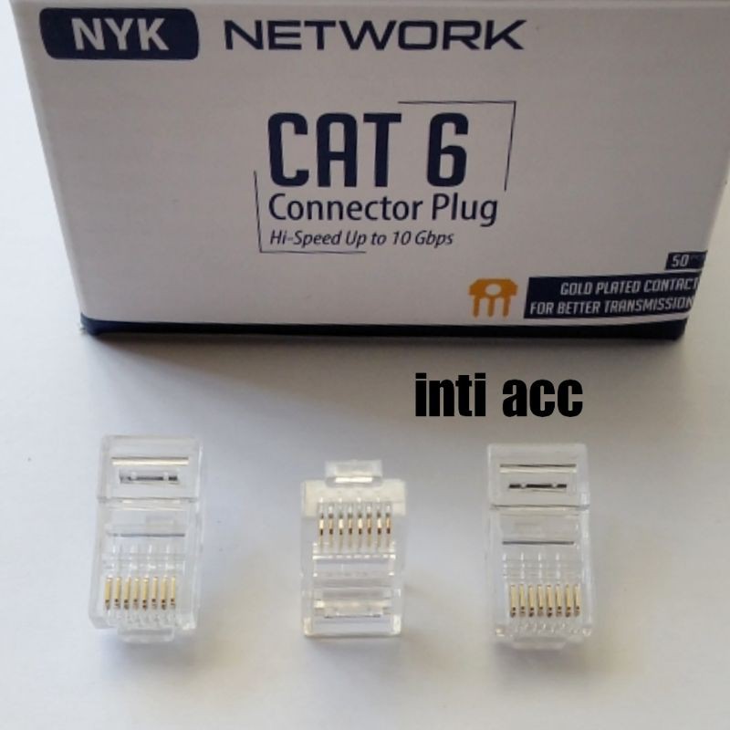 Konektor RJ45 CAT6 CAT 6 Jack RJ45 CAT6