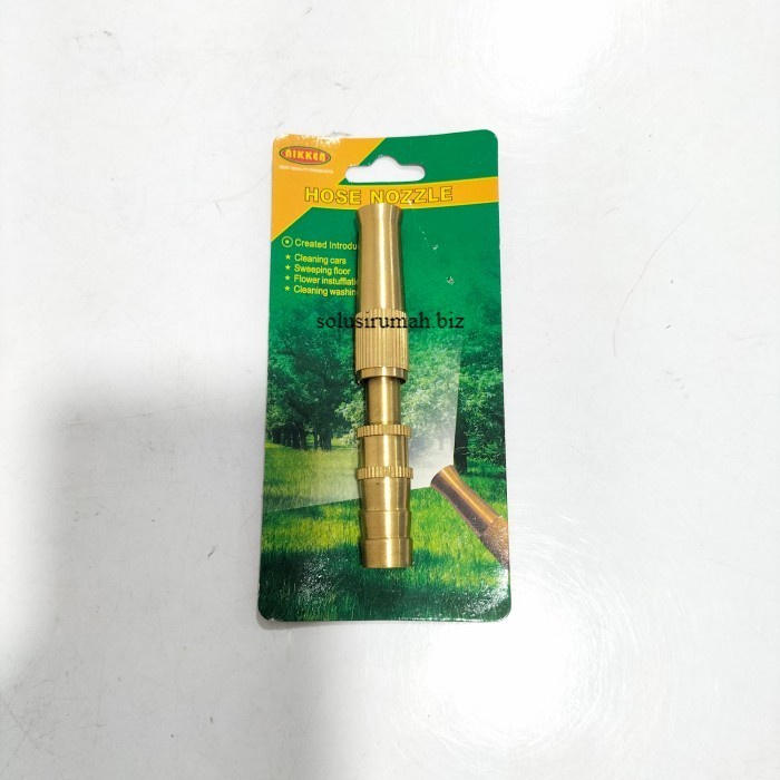 Semprotan air Lurus 1/2&quot; KUNINGAN / Hose Nozzle untuk Selang air 5/8&quot;