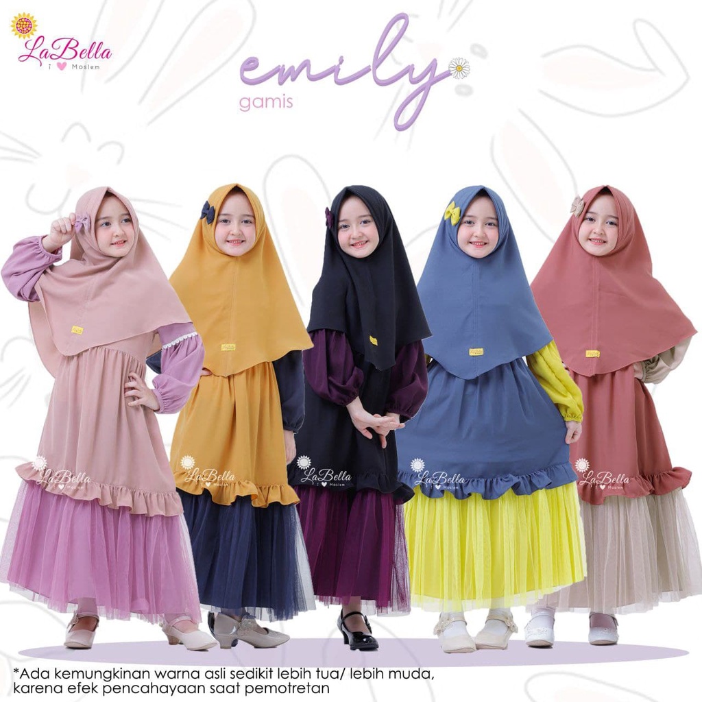GAMIS ANAK EMILY BY LABELLA BAJU MUSLIM ANAK