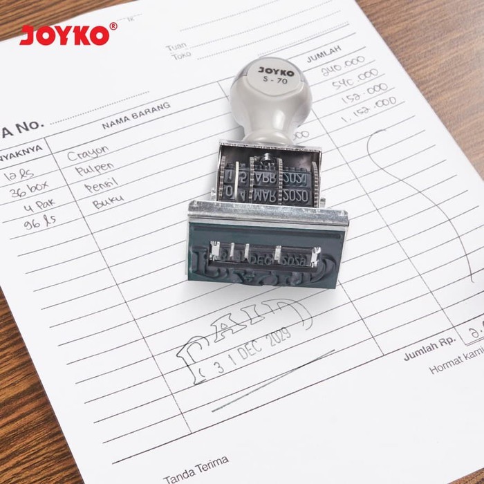 

STEMPEL TANGGAL PAID JOYKO S-70 | DATE STAMP PAID