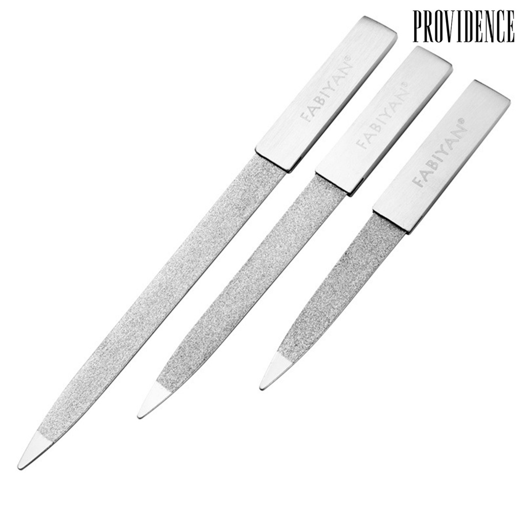 Providence Stainless Steel Nail Art File Cuticle Pusher Remover Double Sides Scrub Buffer