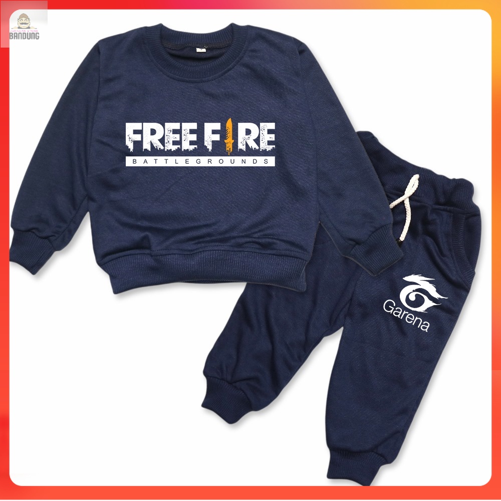BARANGSAE - Setelan Anak Joger Free Fire - Baju Setelan Anak Free Fire - Setelan Joger Anak Free Fir