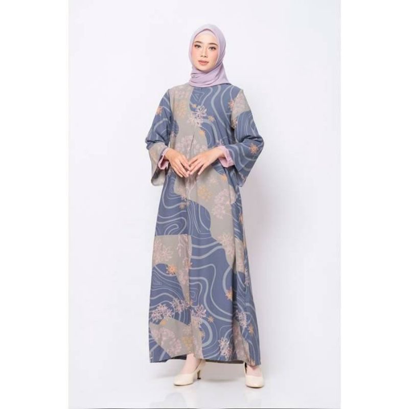 ZM_zaskia mecca-luny gamis jelita indonesia edisi maluku dark grey