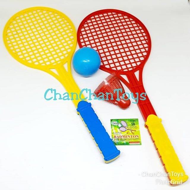 Mainan Anak Raket Badminton Kecil + Bola no 5005