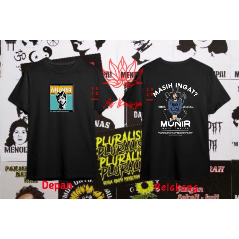 Kaos Munir/Kaos menolak lupa/kaos September hitam/Kaos tokoh/T-shirt Munir/T-shirt septber hitam/T-s