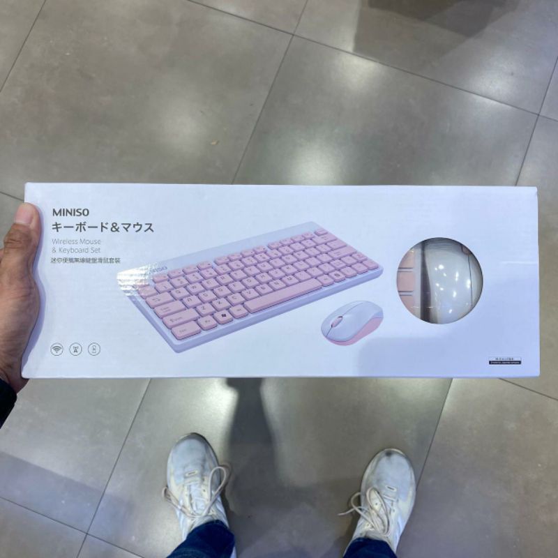 Jual Miniso Wireless Mouse and Keyboard Set Shopee Indonesia