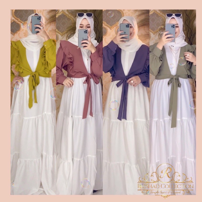 Nikita Dress/Fairy dress/gamis cantik /gamis terbaru/gamis import