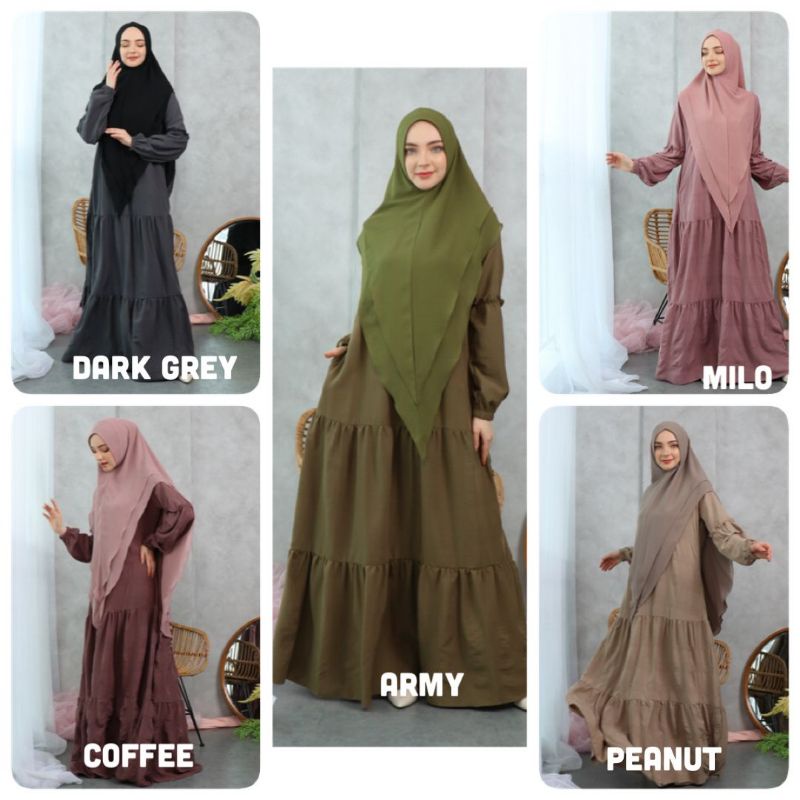 gamis syari YUNA ABAYA @qaireena.hijab