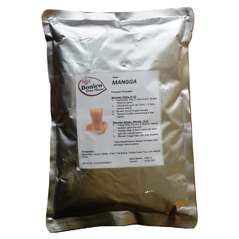 

MANGO powder 1kg Bubuk minuman MANGGA BONICO shake ICE BLEND - tth2002