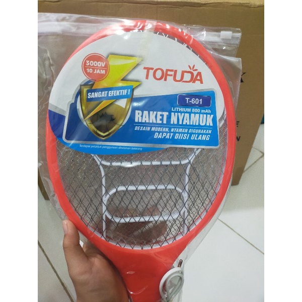 RAKET NYAMUK TOFUDA T601 / Raket nyamuk charger / Raket nyamuk murah / Raket nyamuk bagus Tofuda 601