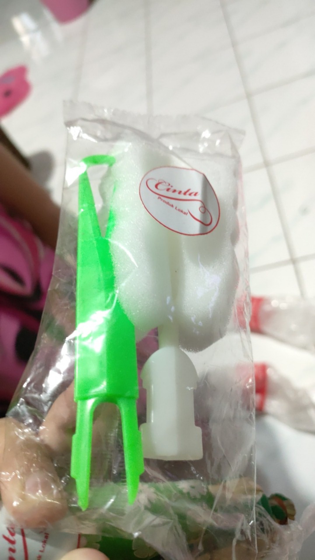 Sikat/tongkat Spon Pembersih Botol