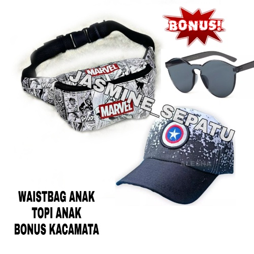 Waistbag/Tas Selempang Anak Laki Laki Karakter Batman