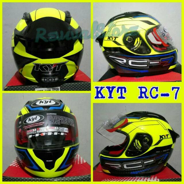 PROMO! Helm KYT RC7 #14 Full face murah  Shopee Indonesia
