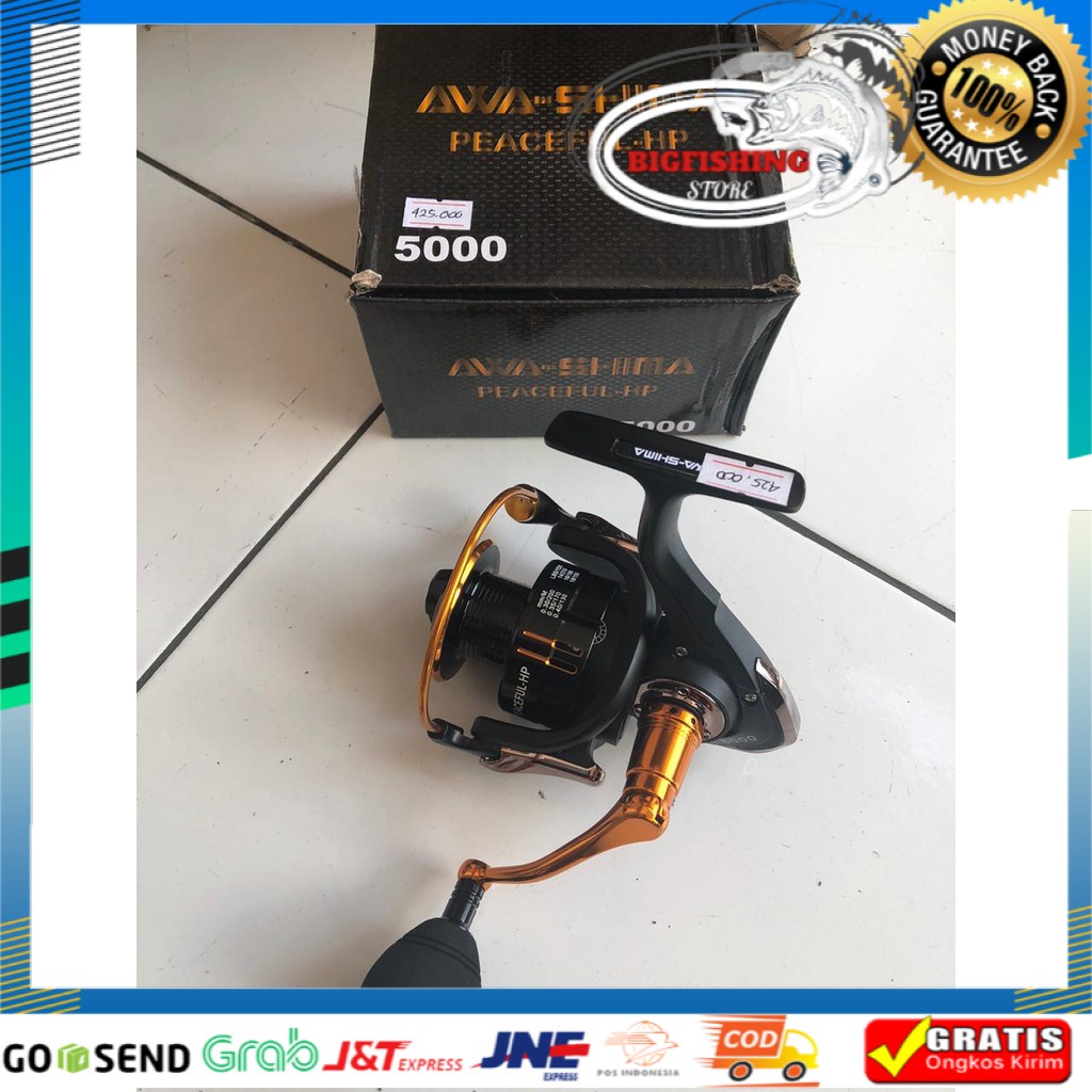 Reel Powerhandle Awashima PEACEFULL-HP 5000 Dan 6000 Max Drag 19Kg Murah