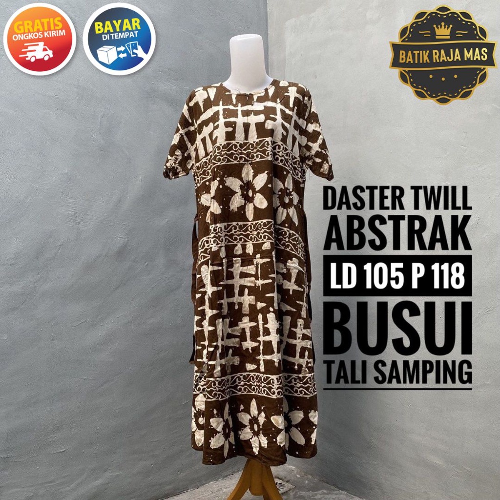 Home Dress Daster Wanita Remaja Dewasa Kekinian Modern Terbaru Lengan Pendek Twill Ori Pekalongan Mo