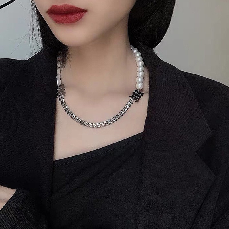 [ACKER] Kalung Mutiara Buatan Gaya Korea Untuk Wanita / Pria