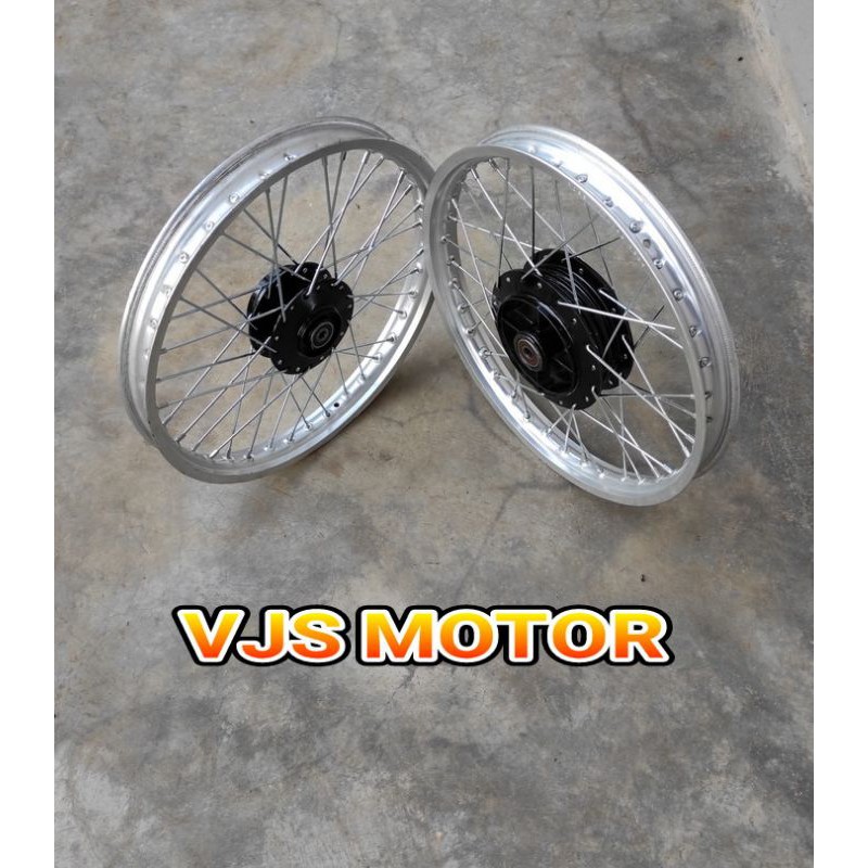 pelek VELG pariasi jari 1 set depan blakang tromol ori asli yamahaJUPITER MX LAMA MX OLD