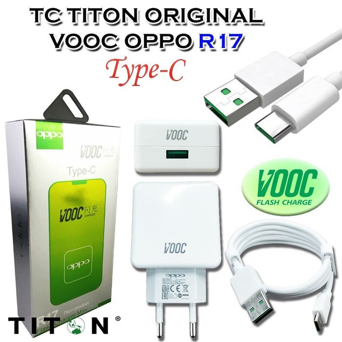 CHARGER TITON R17 VOOC OPPO TYPE C TITON CHARGER 1 M