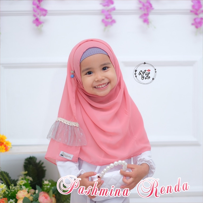 pashmina instan anak renda