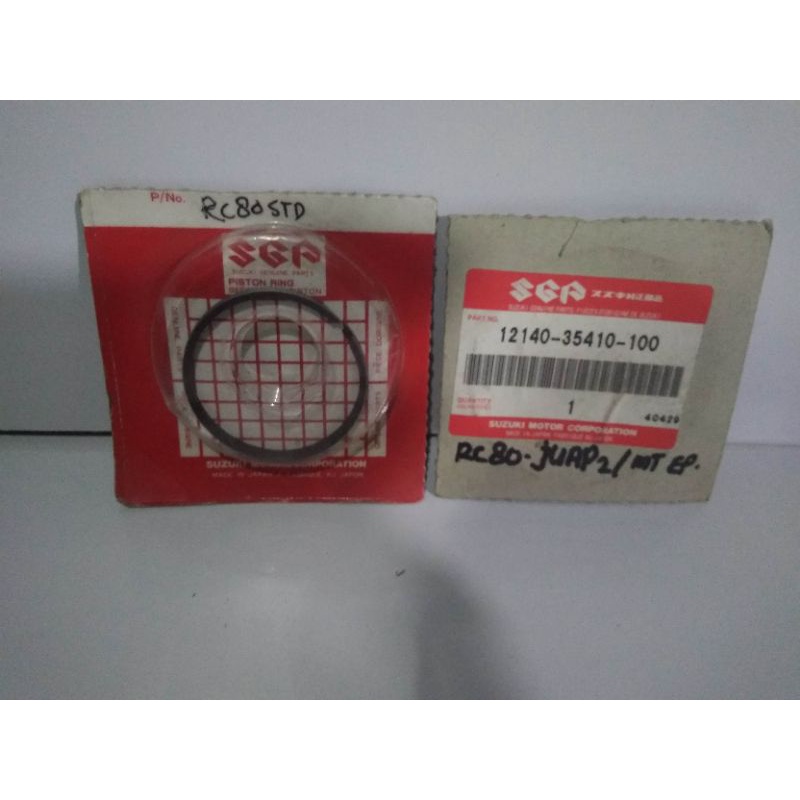 ring seher seker sekher piston suzuki RC80 RC 80 ori original asli SGP os std 100