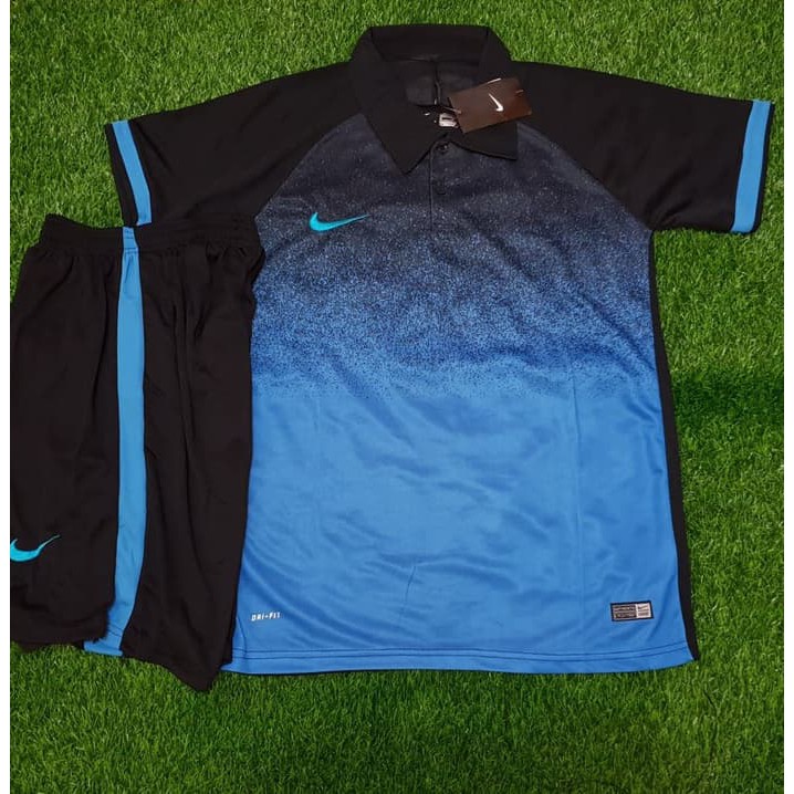 PAKAIANOLAHRAGA BAJU BOLA VOLLY BAJU FUTSAL / BAJU BOLA NIKE HYPERVENOM KERAH BIRU IMPORT GRADE ORI