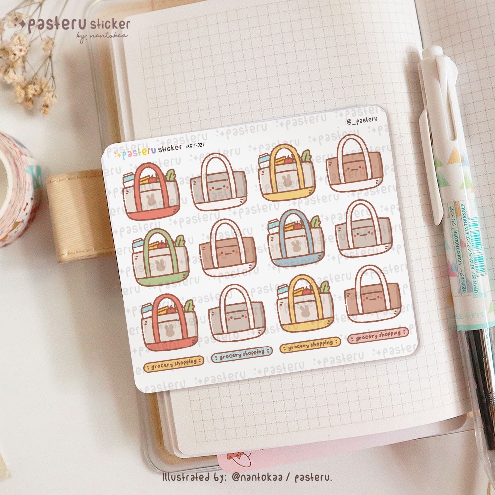 

Cute Shopping Bag | Pasteru Planner Bullet Journal Sticker