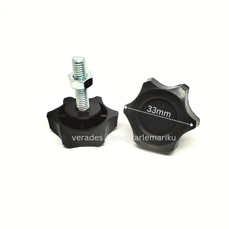 Kaki Stabil Adjuster M6 Bahan Plastik