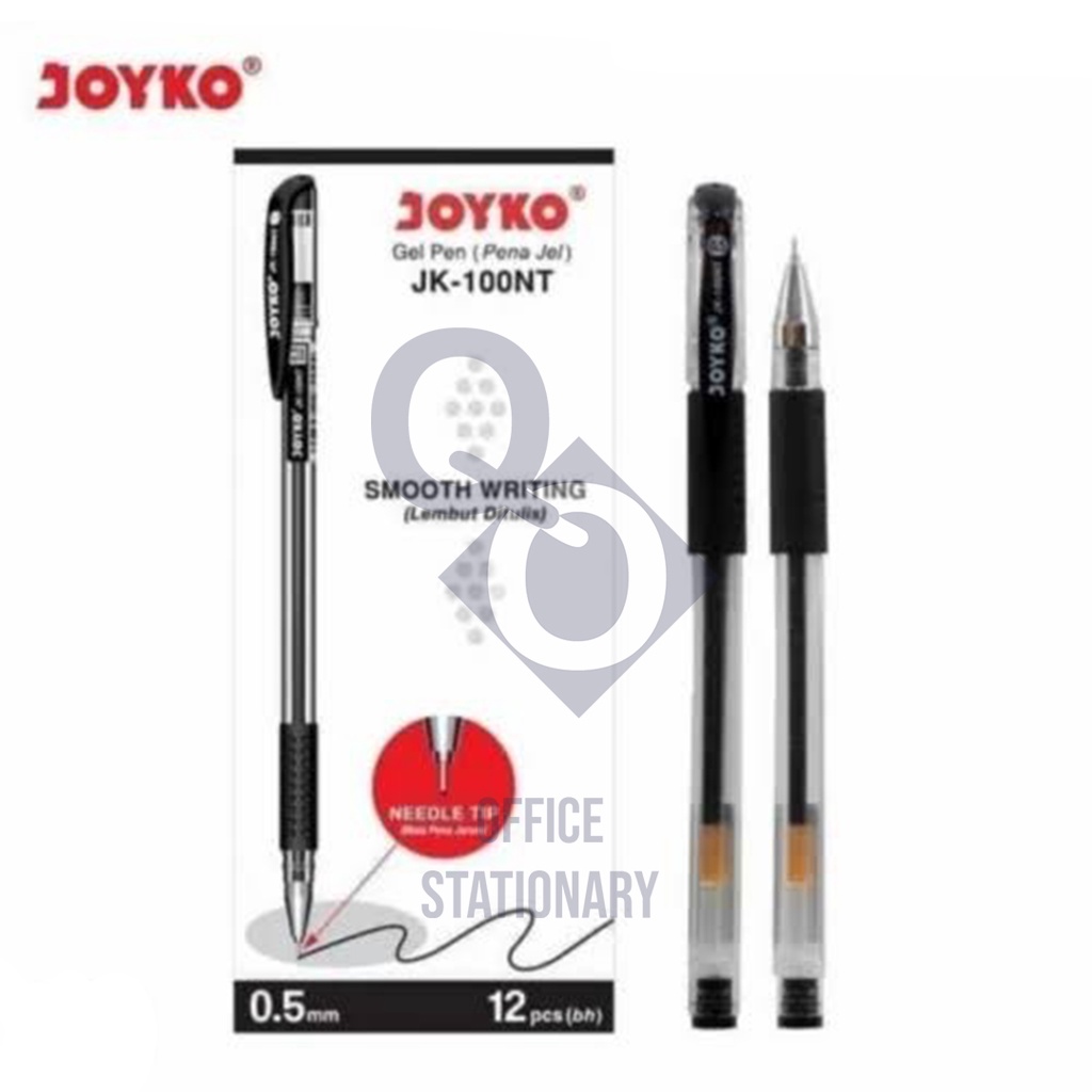 Gel pen JK100NT / Pena / Pulpen / Bolpen Joyko JK-100 NT / 0.5 mm selusin