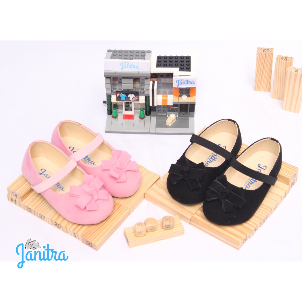 janitra flatshoes sepatu balet anak balita perempuan flatshoes anak rose sol karet