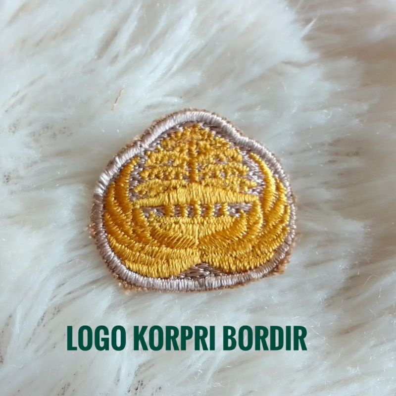 logo bordir korpri badge korpri eblem korpri murah