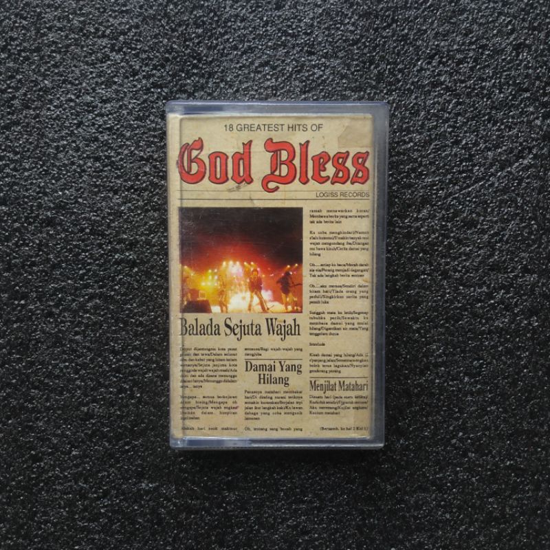 Kaset Pita God Bless - 18 Greatest Hits of God Bless (FC)