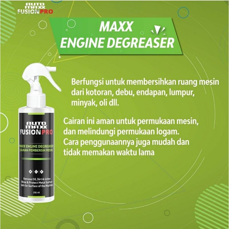 AUTO MAXX FUSHION PRO MAXX ENGINE DEGREASER CAIRAN PEMBERSIH MESIN MOBIL POLES MOBIL CAR POLISH